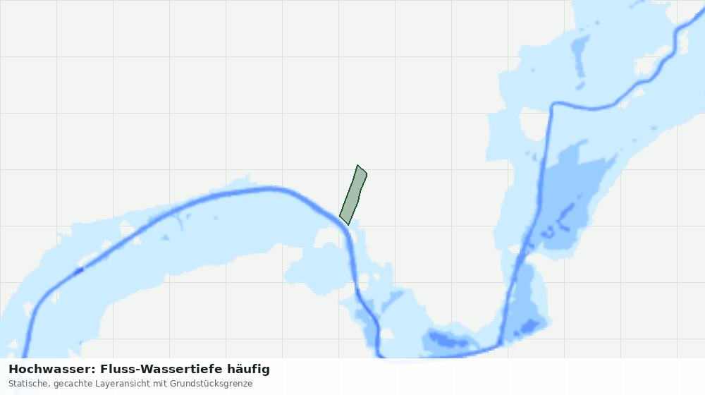Statische Kartenansicht: Hochwasser: Fluss-Wassertiefe häufig