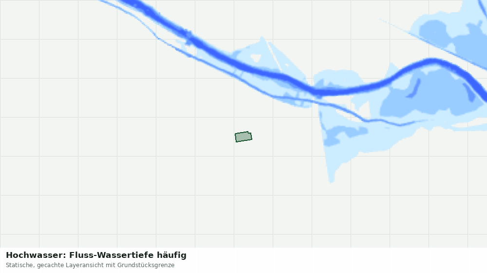 Statische Kartenansicht: Hochwasser: Fluss-Wassertiefe häufig