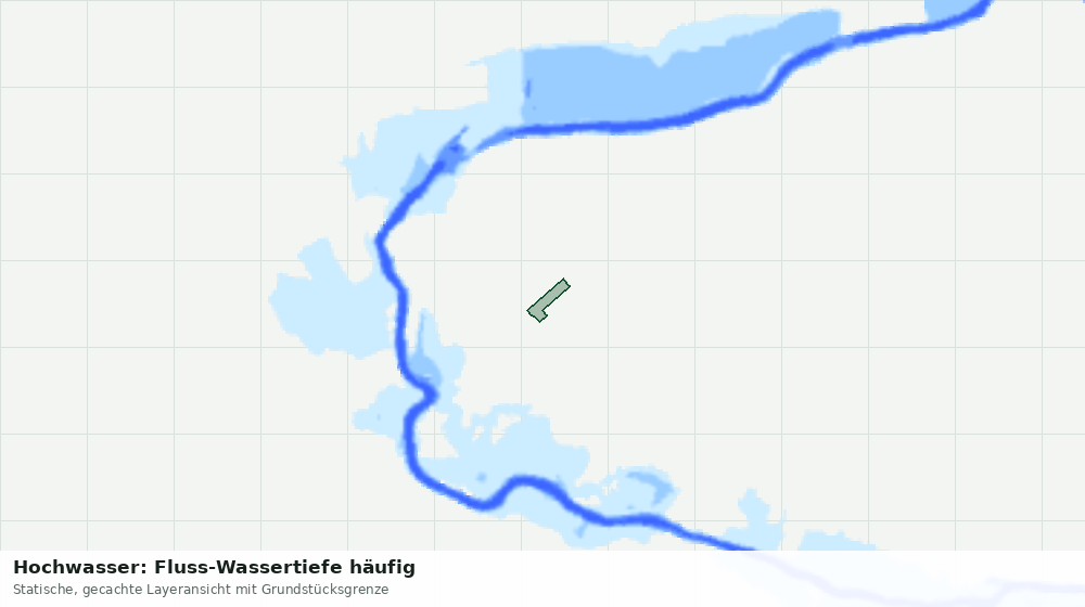 Statische Kartenansicht: Hochwasser: Fluss-Wassertiefe häufig