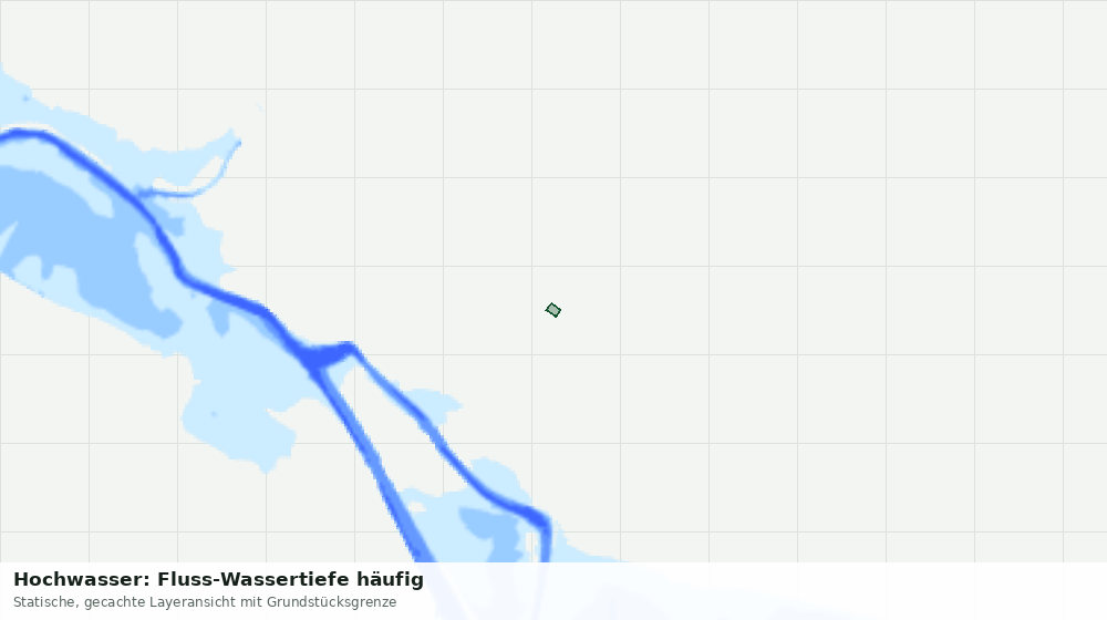 Statische Kartenansicht: Hochwasser: Fluss-Wassertiefe häufig