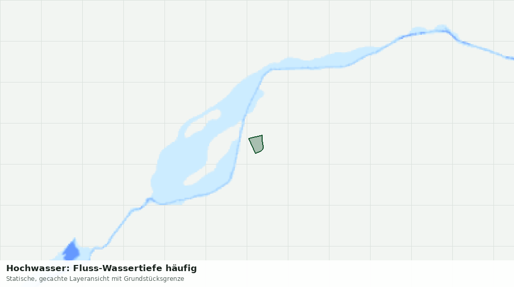 Statische Kartenansicht: Hochwasser: Fluss-Wassertiefe häufig