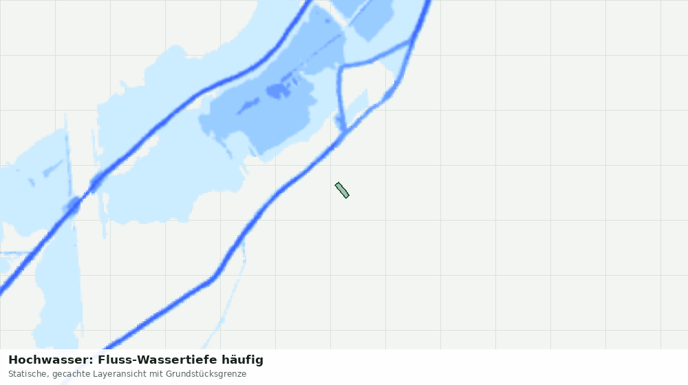 Statische Kartenansicht: Hochwasser: Fluss-Wassertiefe häufig