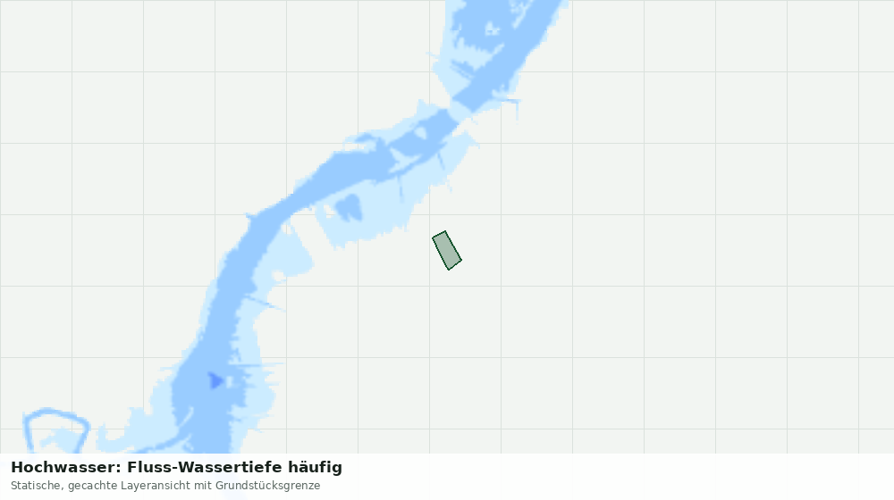 Statische Kartenansicht: Hochwasser: Fluss-Wassertiefe häufig