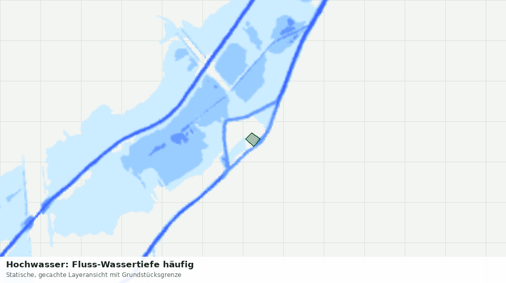 Statische Kartenansicht: Hochwasser: Fluss-Wassertiefe häufig