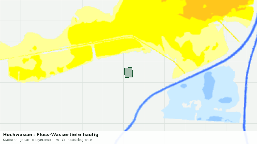 Statische Kartenansicht: Hochwasser: Fluss-Wassertiefe häufig