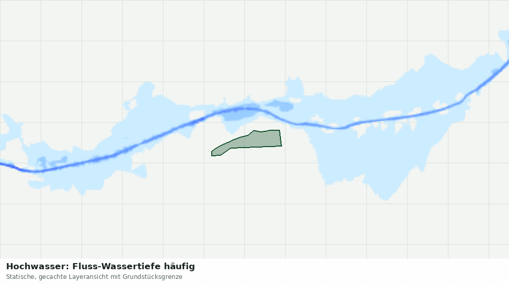 Statische Kartenansicht: Hochwasser: Fluss-Wassertiefe häufig