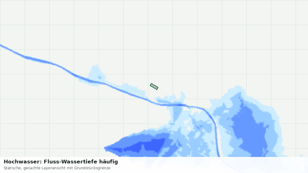 Statische Kartenansicht: Hochwasser: Fluss-Wassertiefe häufig