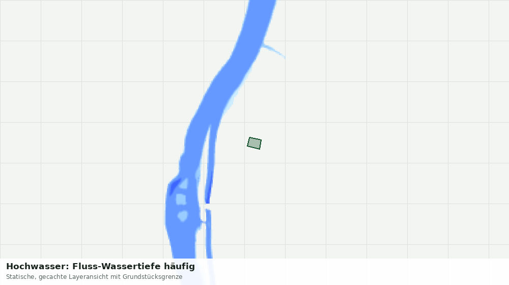 Statische Kartenansicht: Hochwasser: Fluss-Wassertiefe häufig