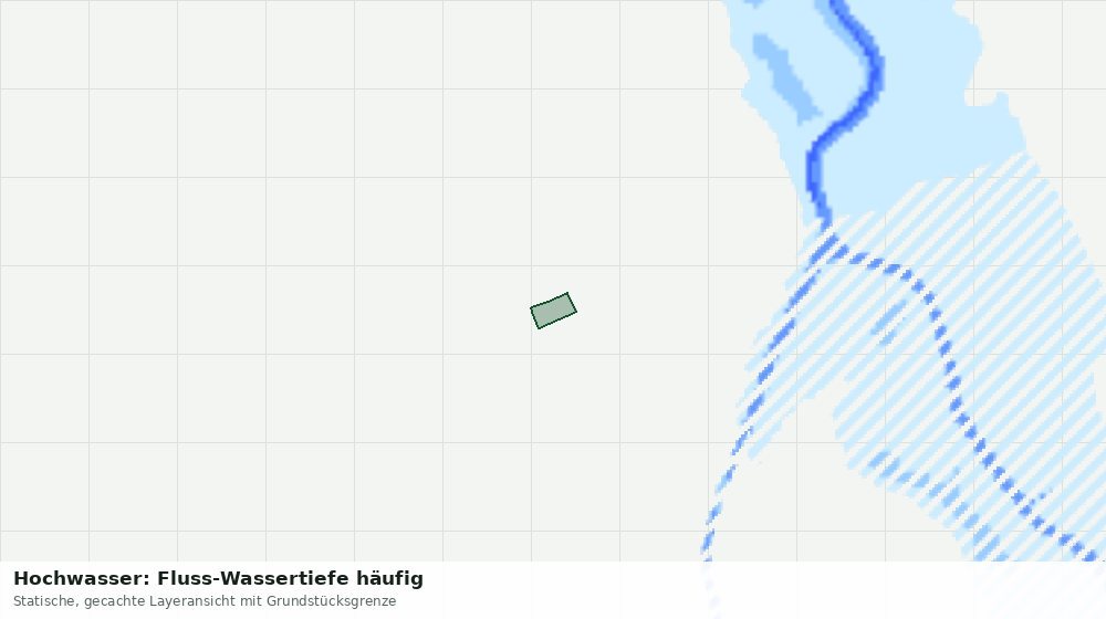Statische Kartenansicht: Hochwasser: Fluss-Wassertiefe häufig