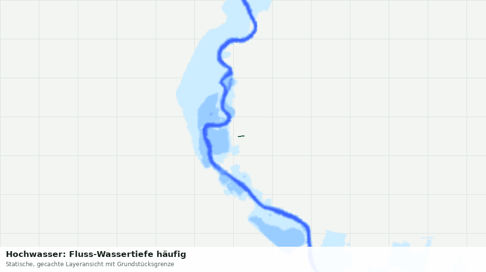 Statische Kartenansicht: Hochwasser: Fluss-Wassertiefe häufig