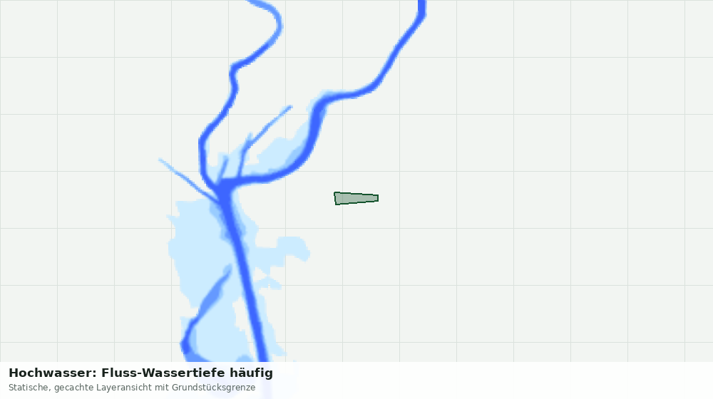 Statische Kartenansicht: Hochwasser: Fluss-Wassertiefe häufig