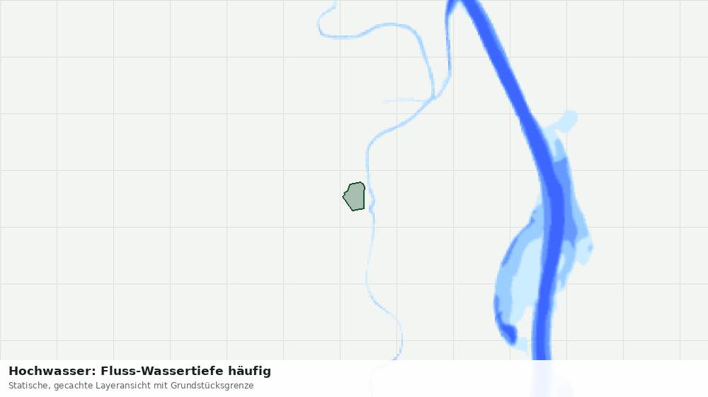 Statische Kartenansicht: Hochwasser: Fluss-Wassertiefe häufig