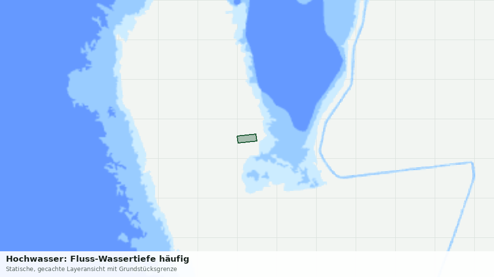 Statische Kartenansicht: Hochwasser: Fluss-Wassertiefe häufig
