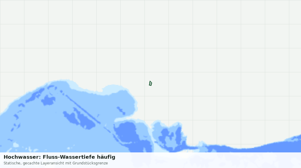 Statische Kartenansicht: Hochwasser: Fluss-Wassertiefe häufig