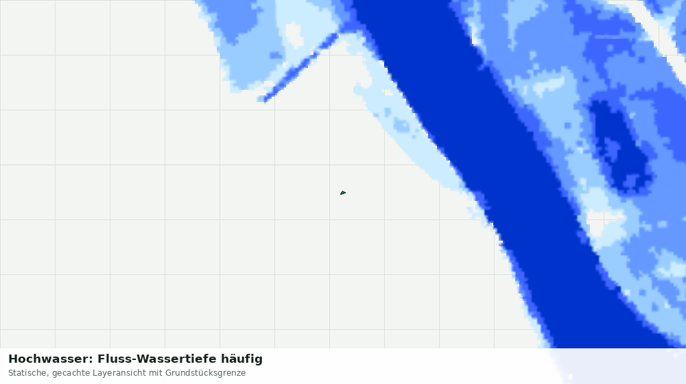 Statische Kartenansicht: Hochwasser: Fluss-Wassertiefe häufig