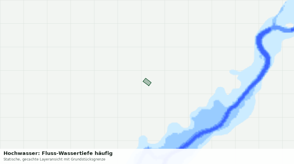 Statische Kartenansicht: Hochwasser: Fluss-Wassertiefe häufig