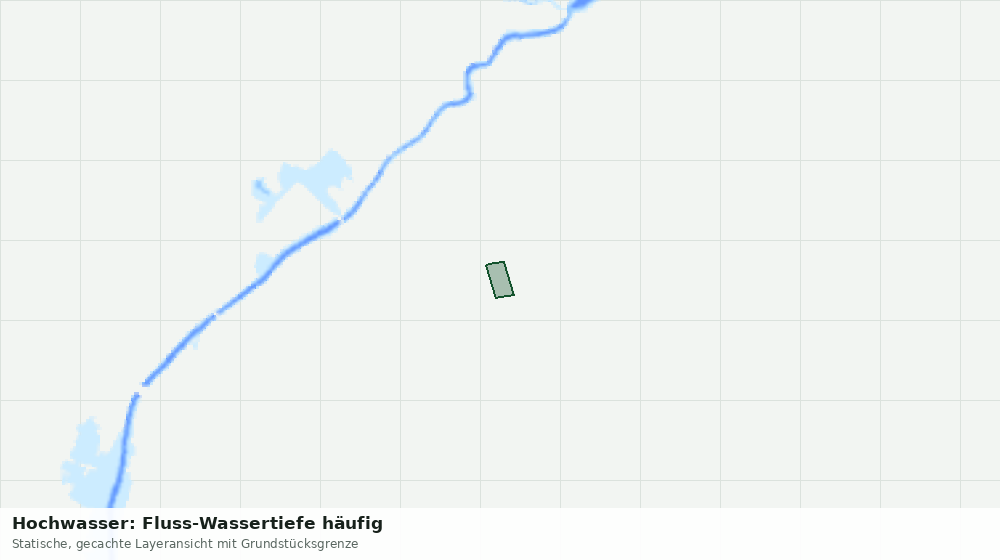 Statische Kartenansicht: Hochwasser: Fluss-Wassertiefe häufig