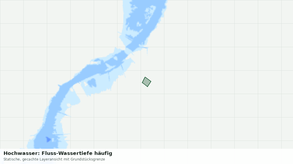 Statische Kartenansicht: Hochwasser: Fluss-Wassertiefe häufig