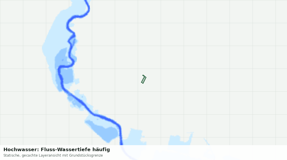 Statische Kartenansicht: Hochwasser: Fluss-Wassertiefe häufig
