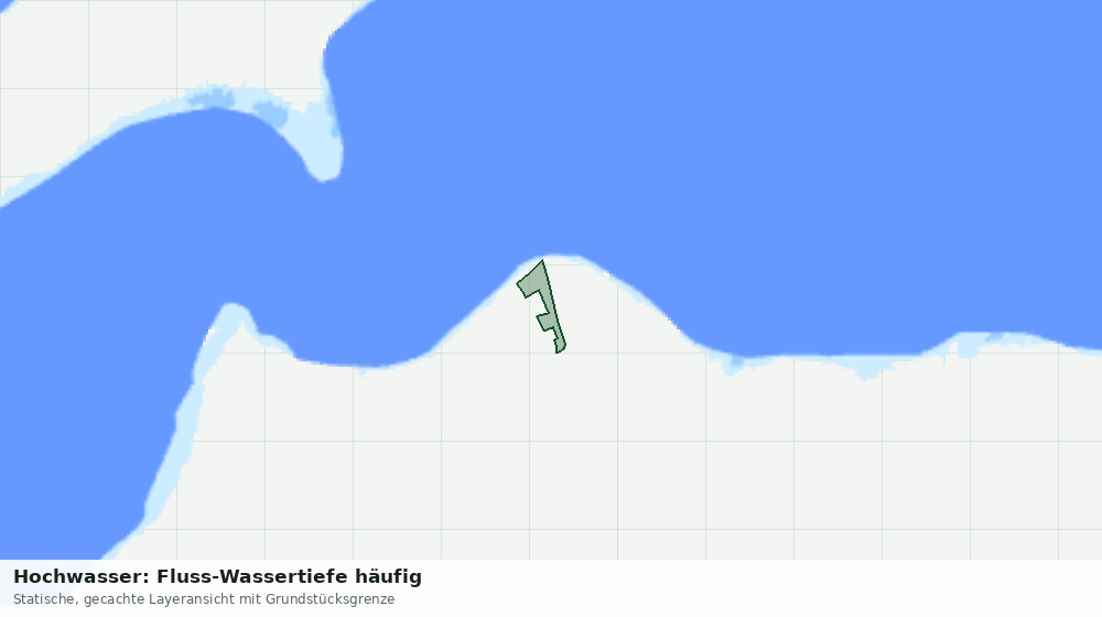 Statische Kartenansicht: Hochwasser: Fluss-Wassertiefe häufig