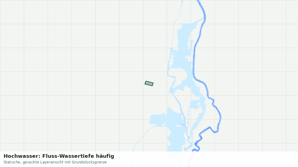 Statische Kartenansicht: Hochwasser: Fluss-Wassertiefe häufig