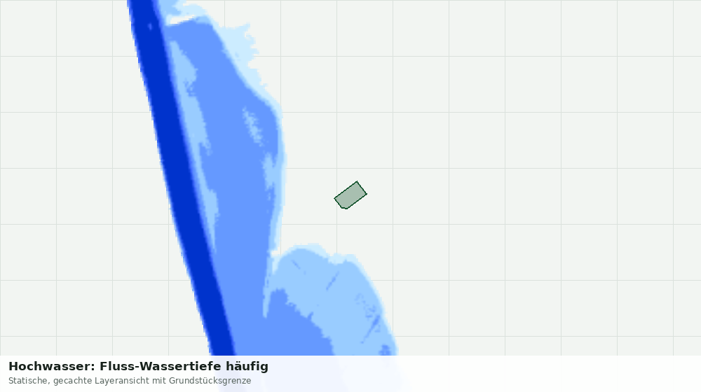 Statische Kartenansicht: Hochwasser: Fluss-Wassertiefe häufig