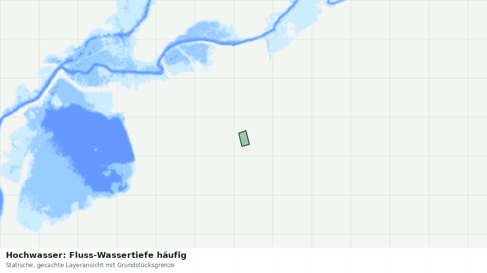 Statische Kartenansicht: Hochwasser: Fluss-Wassertiefe häufig
