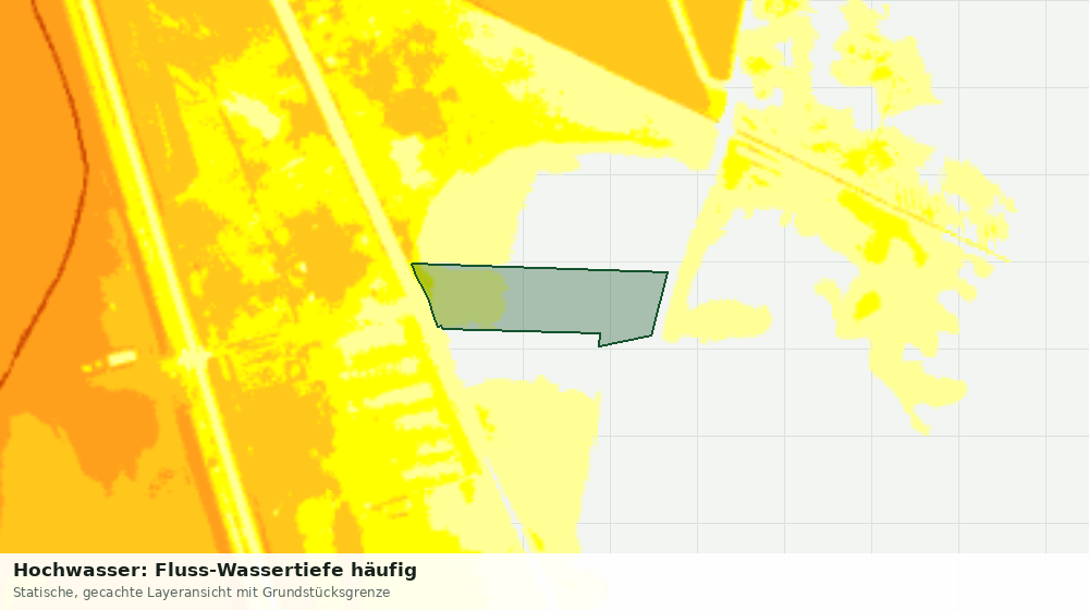 Statische Kartenansicht: Hochwasser: Fluss-Wassertiefe häufig