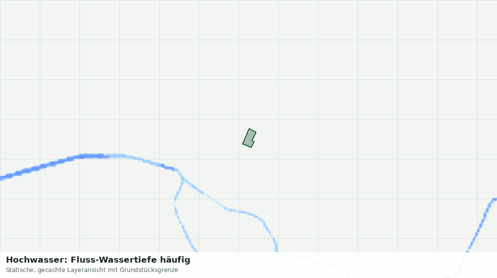 Statische Kartenansicht: Hochwasser: Fluss-Wassertiefe häufig