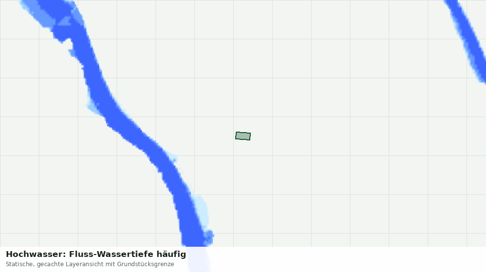 Statische Kartenansicht: Hochwasser: Fluss-Wassertiefe häufig
