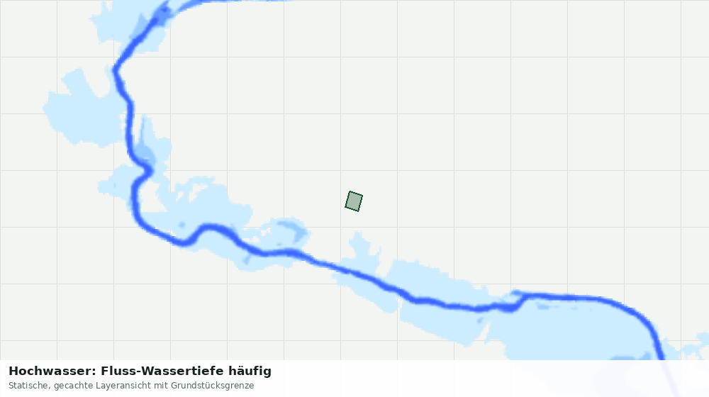 Statische Kartenansicht: Hochwasser: Fluss-Wassertiefe häufig
