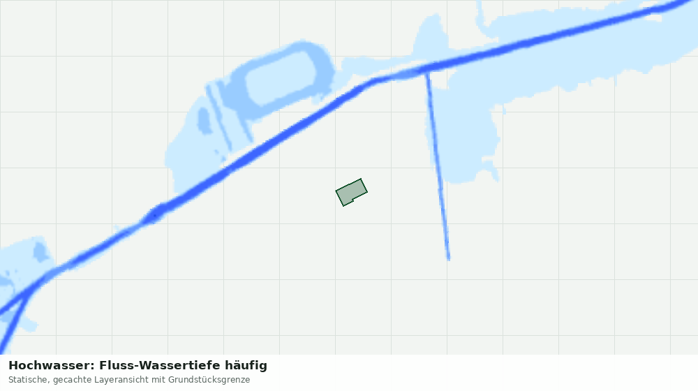 Statische Kartenansicht: Hochwasser: Fluss-Wassertiefe häufig
