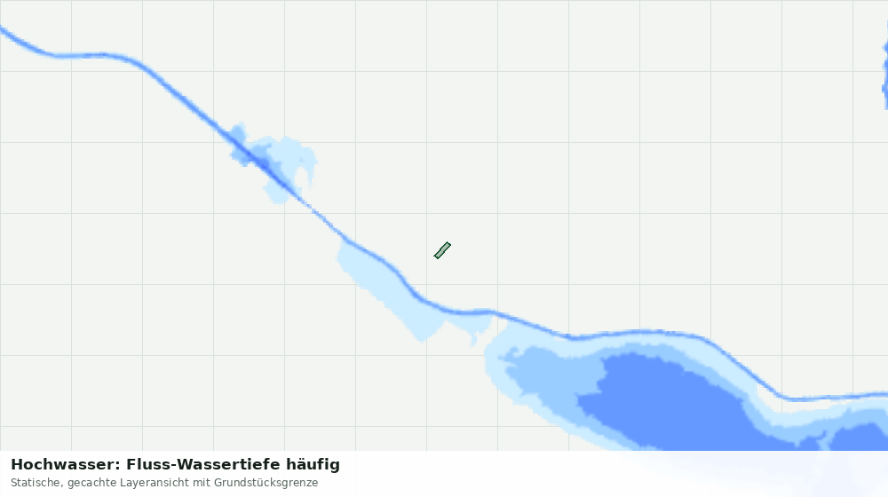 Statische Kartenansicht: Hochwasser: Fluss-Wassertiefe häufig