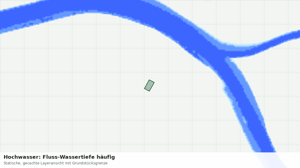 Statische Kartenansicht: Hochwasser: Fluss-Wassertiefe häufig