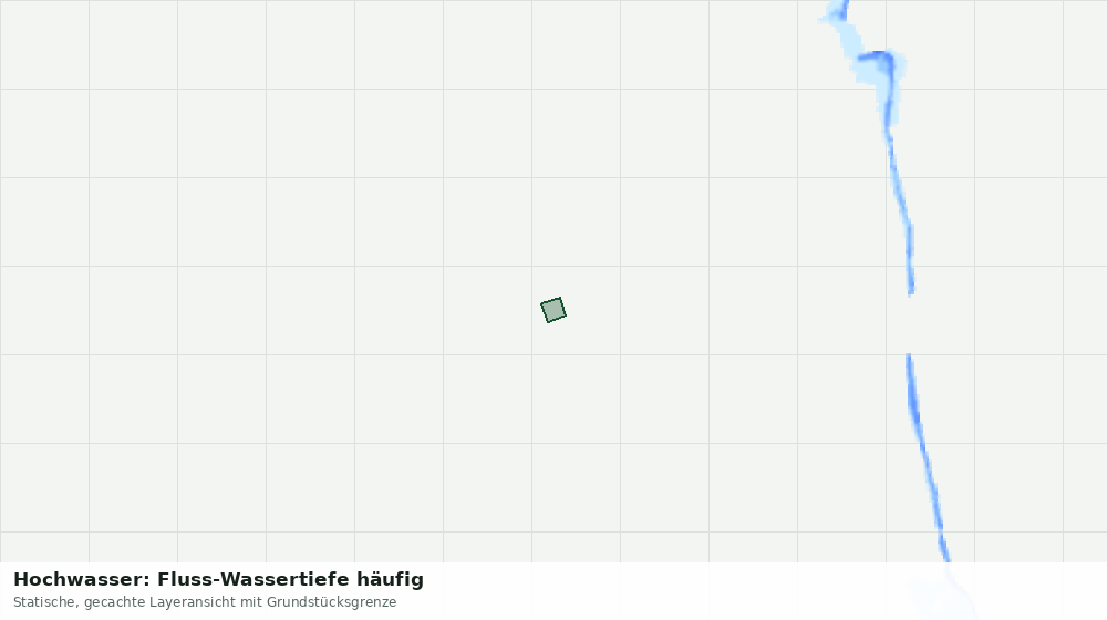 Statische Kartenansicht: Hochwasser: Fluss-Wassertiefe häufig