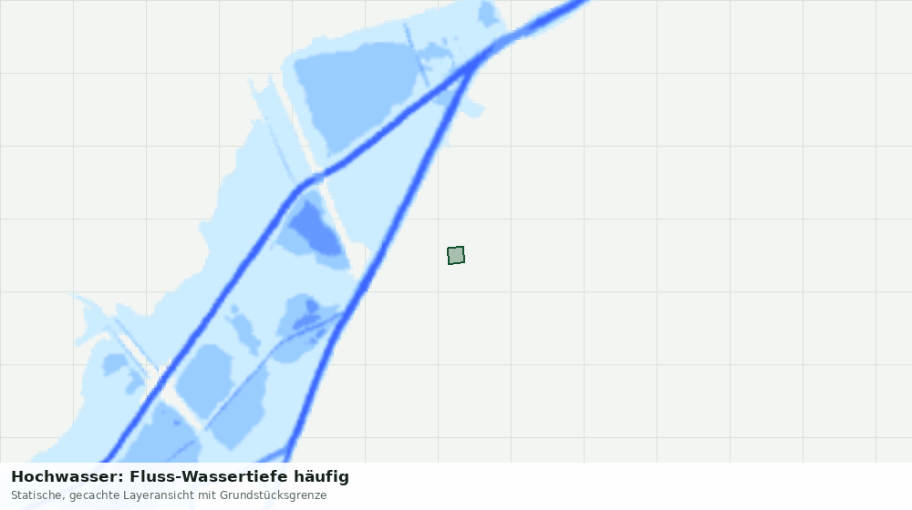 Statische Kartenansicht: Hochwasser: Fluss-Wassertiefe häufig