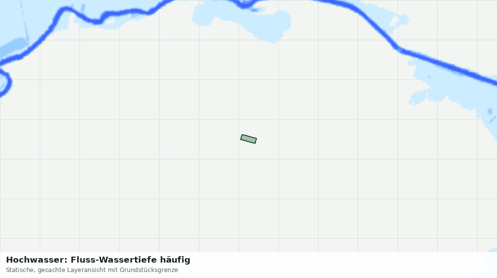 Statische Kartenansicht: Hochwasser: Fluss-Wassertiefe häufig