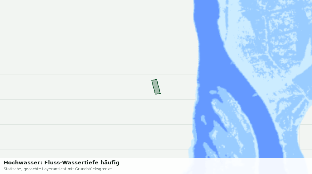 Statische Kartenansicht: Hochwasser: Fluss-Wassertiefe häufig