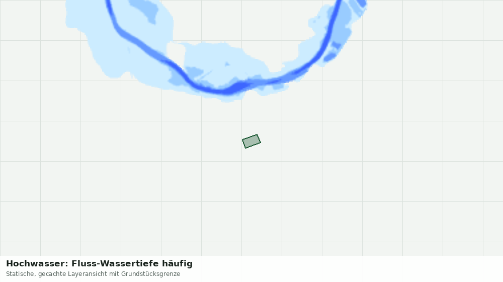 Statische Kartenansicht: Hochwasser: Fluss-Wassertiefe häufig