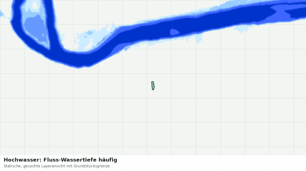 Statische Kartenansicht: Hochwasser: Fluss-Wassertiefe häufig