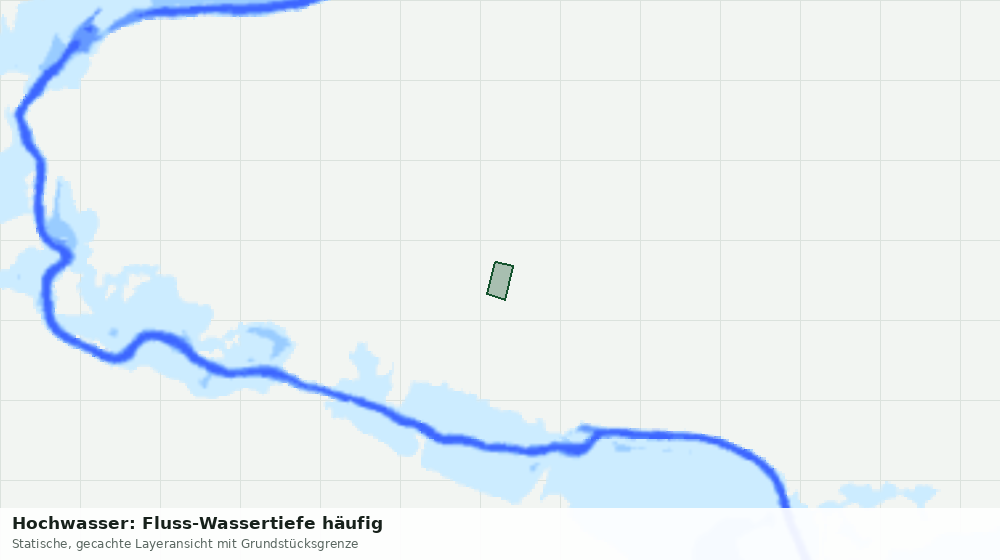 Statische Kartenansicht: Hochwasser: Fluss-Wassertiefe häufig