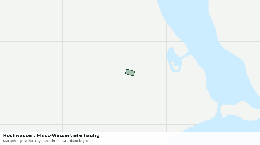 Statische Kartenansicht: Hochwasser: Fluss-Wassertiefe häufig