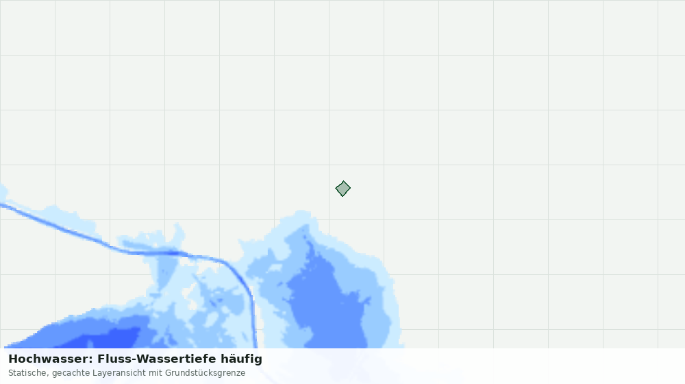 Statische Kartenansicht: Hochwasser: Fluss-Wassertiefe häufig