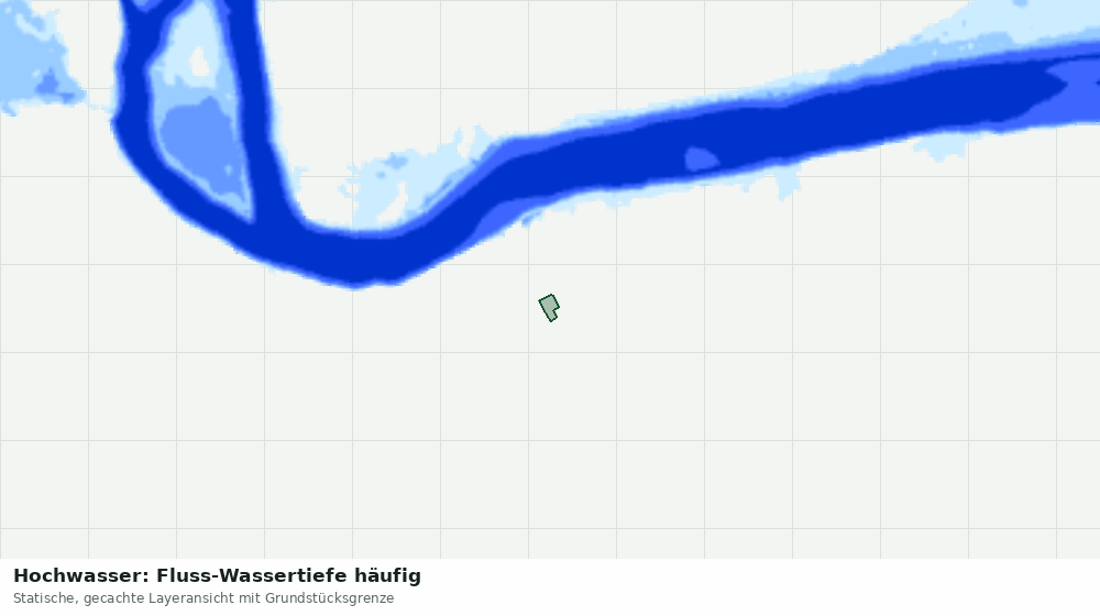Statische Kartenansicht: Hochwasser: Fluss-Wassertiefe häufig
