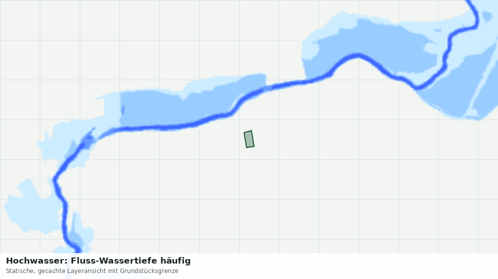 Statische Kartenansicht: Hochwasser: Fluss-Wassertiefe häufig