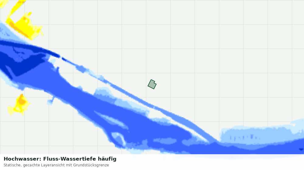 Statische Kartenansicht: Hochwasser: Fluss-Wassertiefe häufig