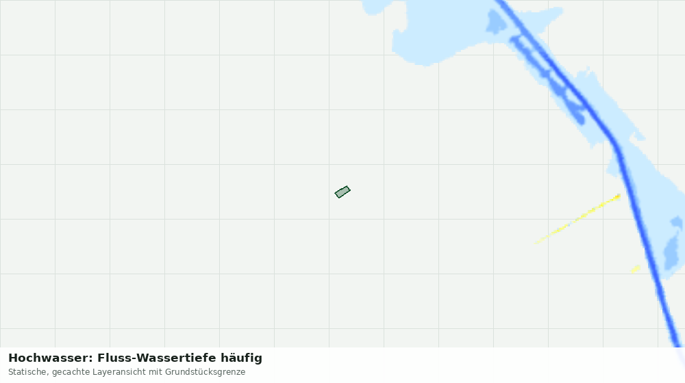 Statische Kartenansicht: Hochwasser: Fluss-Wassertiefe häufig