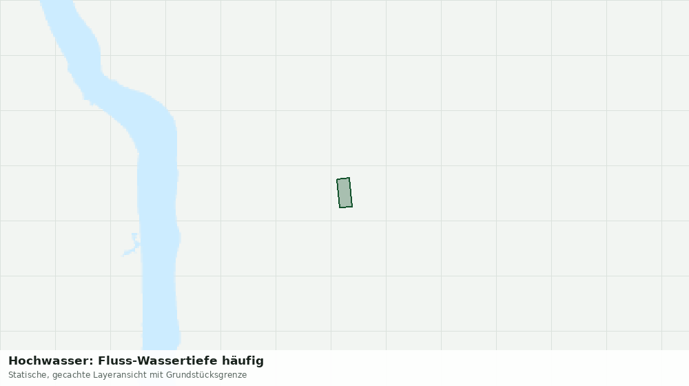 Statische Kartenansicht: Hochwasser: Fluss-Wassertiefe häufig
