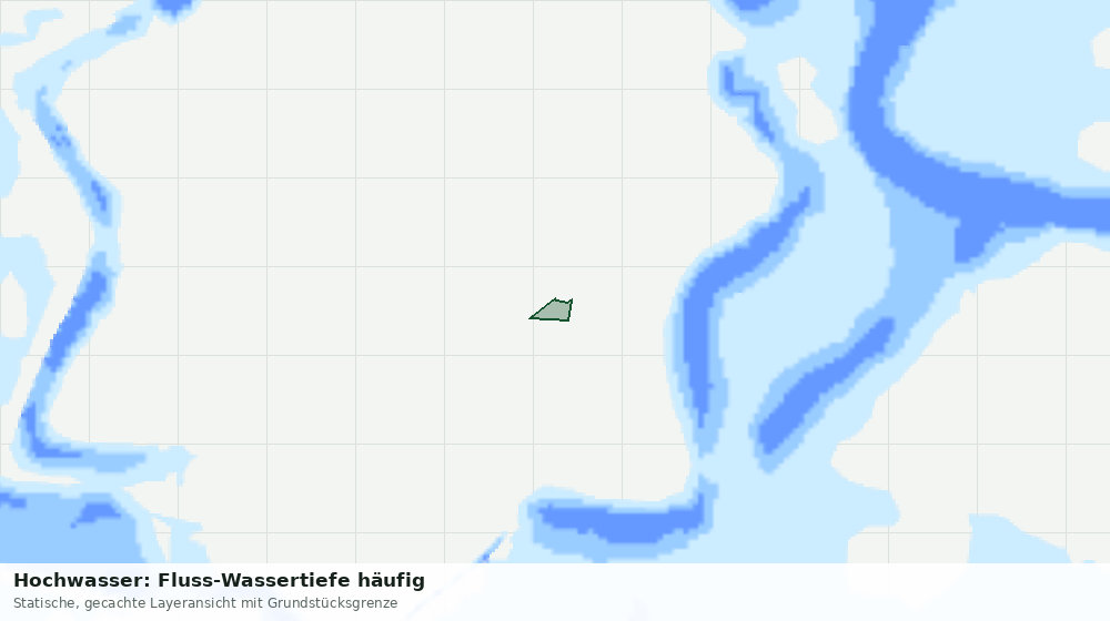 Statische Kartenansicht: Hochwasser: Fluss-Wassertiefe häufig