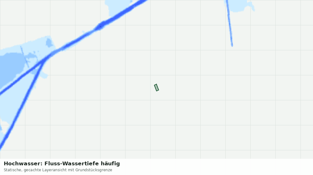 Statische Kartenansicht: Hochwasser: Fluss-Wassertiefe häufig